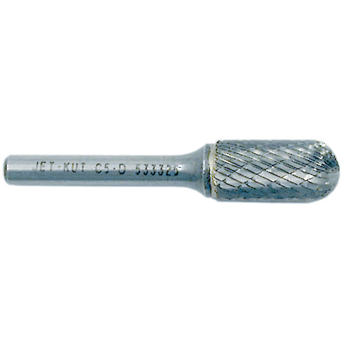 JET-KUT Round Nose Shape Bur, 1/4" Dia., 5/8" Depth of Cut Distribution Industrielle GC