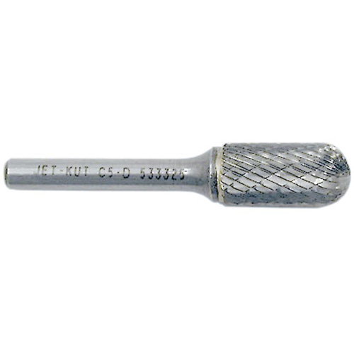JET-KUT Round Nose Shape Burr, 3/8" Dia., 3/4" Depth of Cut Distribution Industrielle GC