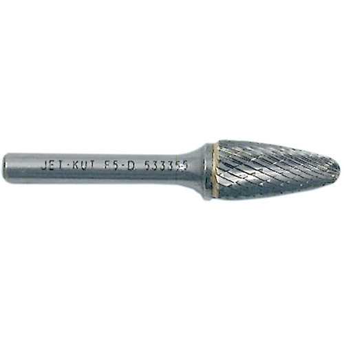 F1-D JET-KUT&reg; Tree Shape Burr with Radius End, 1/4" Dia., 5/8" Depth of Cut Distribution Industrielle GC