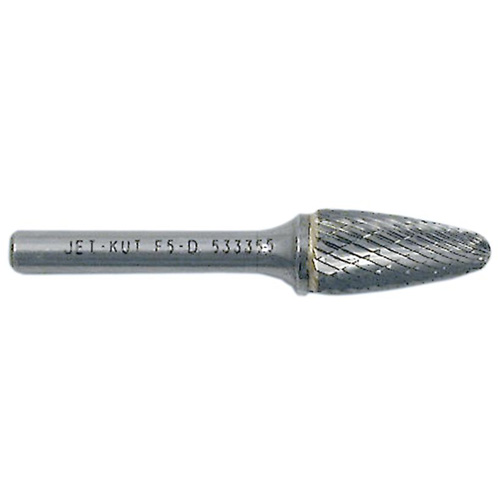 Tree Shape Bur with Radius End, 3/8" Dia., 1/4" Shank, 3/4" Depth of Cut Distribution Industrielle GC