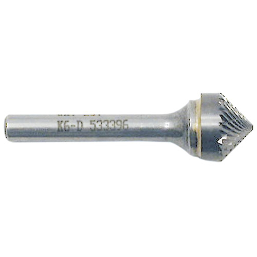 Fraise conique pointue, 1/2" dia., 1/4" Tige, 1/4" Prof. de la coupe Distribution Industrielle GC