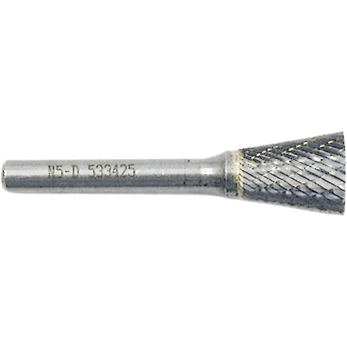 Inverted Cone Shape Burr, 3/8" Dia., 1/4" Shank, 3/8" Depth of Cut Distribution Industrielle GC