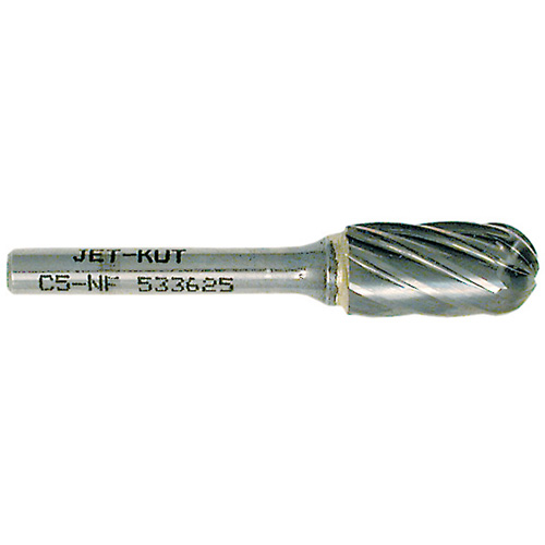 C5-NF JET-KUT&reg; Ball Nose Shape Bur for Aluminum/Non-ferrous Materials, 1/2" Dia. Distribution Industrielle GC
