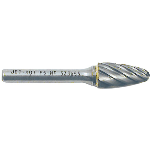 F5-NF 1/4" Round Nose Shape Bur for Aluminum/Non-Ferrous Materials, 1/2" Dia. Distribution Industrielle GC