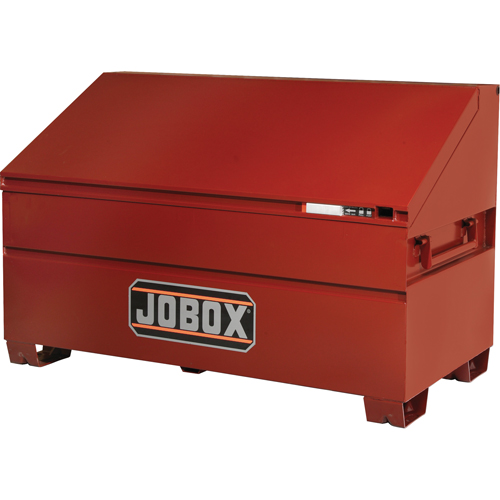 Coffre &agrave; couvercle en pente, 60" x 30" x 39-1/2", Acier, Rouge Distribution Industrielle GC