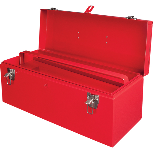 Coffre &agrave; outils portatif ATB100 avec plateau en m&eacute;tal pour outils, 8-3/4" P x 21" la x 9" h, Rouge Distribution Industrielle GC