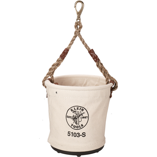 Bucket Tool Pouch, 12" L x 12" W x 12" H, Canvas, Beige Distribution Industrielle GC