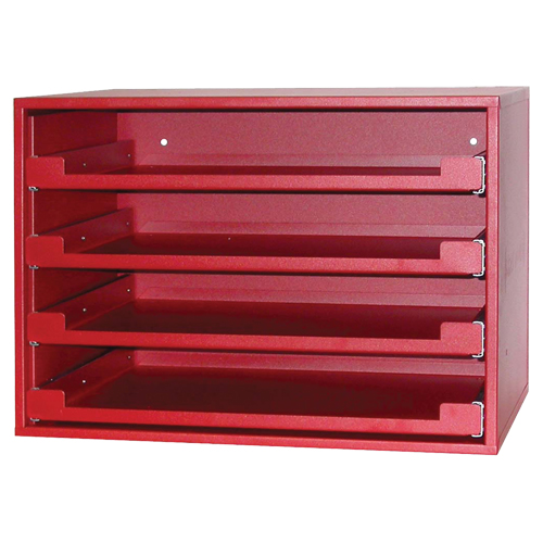 Compartment Rack, 15" D x 21" W x 15" H, Red Distribution Industrielle GC