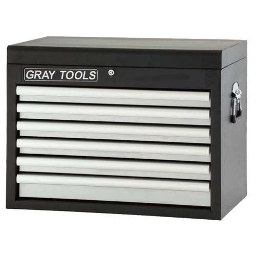 Top Chest - 6 Drawers, 26" W, 6 Drawers, Black Distribution Industrielle GC