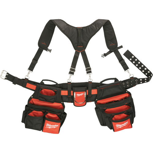 Ceinture de travail a/m&eacute;canisme de suspension pour entrepreneur, Nylon, Noir Distribution Industrielle GC