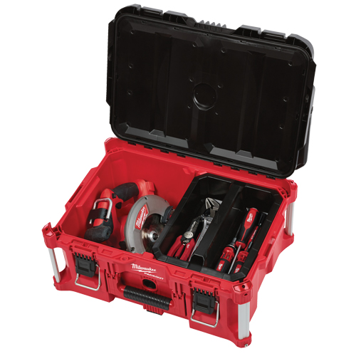 Grande boîte &agrave; outils Packout, 22" x 16" x 11", Noir/Rouge Distribution Industrielle GC