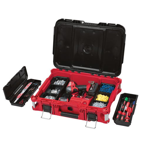 Packout Tool Box, 22" x 16" x 7", Black/Red Distribution Industrielle GC