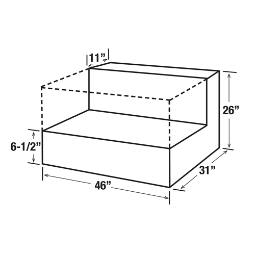 R&eacute;servoir de transfert pour carburant en acier, Acier, Capacit&eacute; 85 gal., Blanc Distribution Industrielle GC