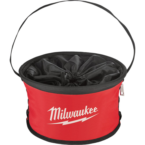 Sac range-tout style parachute, 11-4/5" lo x 11-4/5" la x 11" h, Nylon, Noir/Rouge Distribution Industrielle GC