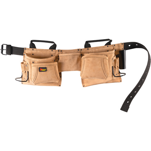 Ceintures &agrave; outils pour domaine de la construction, Cuir, Havane Distribution Industrielle GC
