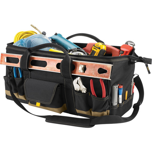 MEGAMOUTH Tool Bag, Polyester, 32 Pockets, Black Distribution Industrielle GC