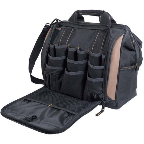 Porte-outils &agrave; compartiments multiples, Polyester, 33 pochettes, Noir Distribution Industrielle GC