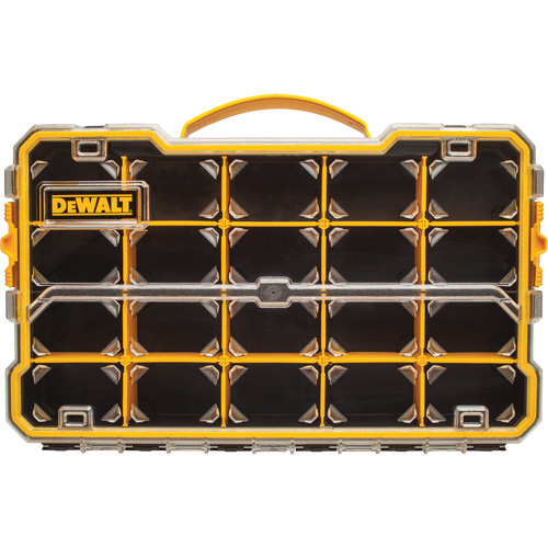 Compartment Pro Organizer, 11" W x 17-5/8" D x 2-7/8" H, Black/Yellow Distribution Industrielle GC