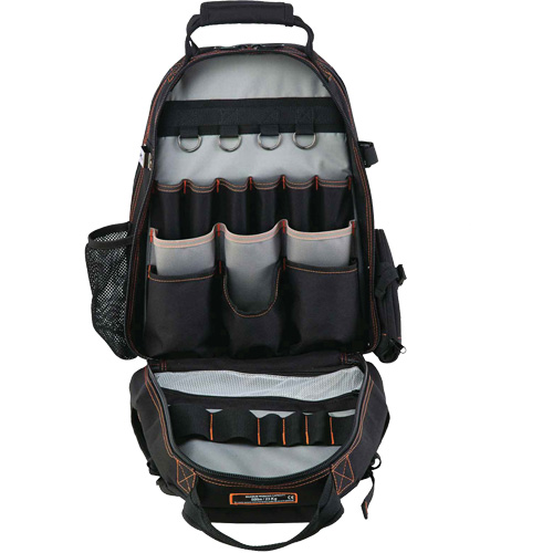 Arsenal&reg; 5843 Tool Backpack, 13-1/2" L x 8-1/2" W, Black, Polyester Distribution Industrielle GC