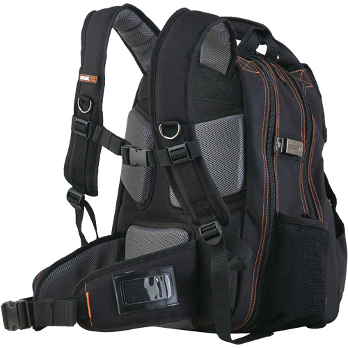 Arsenal&reg; 5843 Tool Backpack, 13-1/2" L x 8-1/2" W, Black, Polyester Distribution Industrielle GC