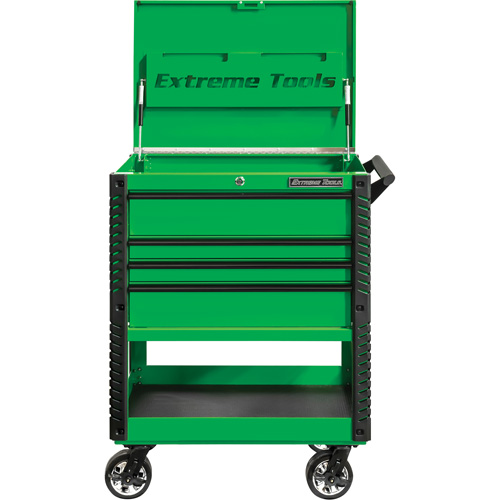 EX Deluxe Series Tool Cart, 4 Drawers, 22-7/8" L x 33" W x 44-1/4" H, Green Distribution Industrielle GC