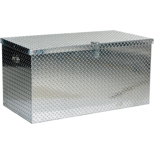 Boîte &agrave; outils portative en t&ocirc;le larm&eacute;e d'aluminium, 25-1/16" P x 49-1/4" la x 24" h, Argent Distribution Industrielle GC
