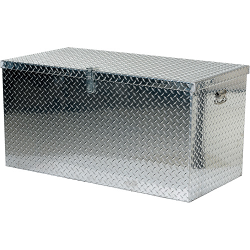 Boîte &agrave; outils portative en t&ocirc;le larm&eacute;e d'aluminium, 25-1/16" P x 49-1/4" la x 24" h, Argent Distribution Industrielle GC