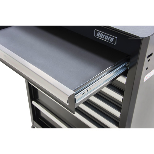 Industrial Tool Cart, 7 Drawers, 27" W x 18-3/4" D x 39" H, Black Distribution Industrielle GC