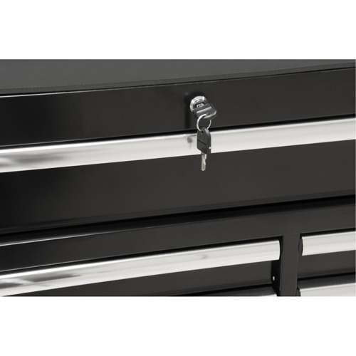 Chariot &agrave; outils industriel, 11 tiroirs, 41" la x 18-3/4" p x 39-1/3" h, Noir Distribution Industrielle GC