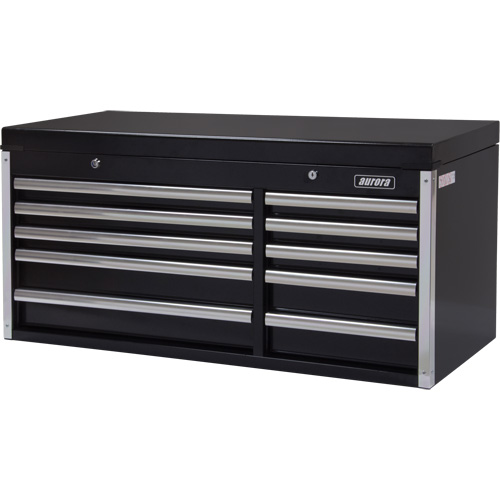 Coffre &agrave; outils industriel, 41" la, 10 tiroirs, Noir Distribution Industrielle GC