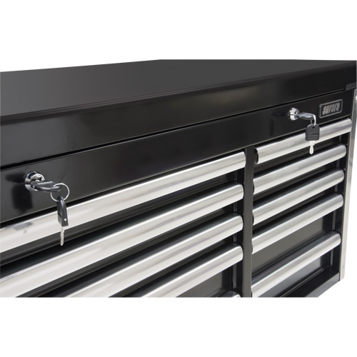 Coffre &agrave; outils industriel, 41" la, 10 tiroirs, Noir Distribution Industrielle GC