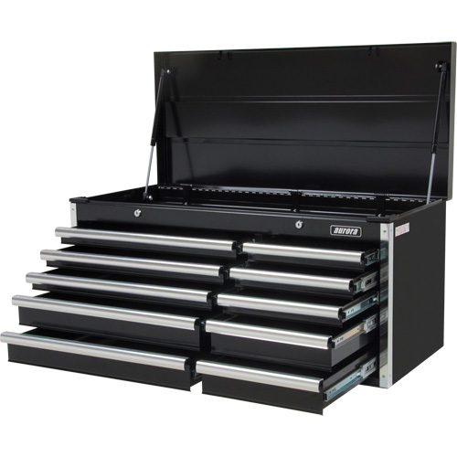Coffre &agrave; outils industriel, 41" la, 10 tiroirs, Noir Distribution Industrielle GC