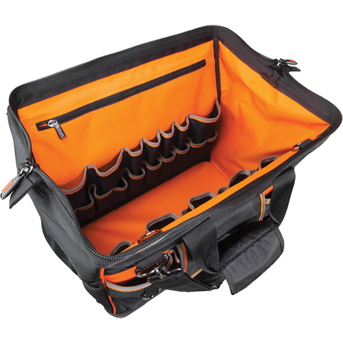 Tradesman Pro Wide-Open Tool Bag, Ballistic Nylon, 42 Pockets, Black Distribution Industrielle GC