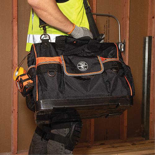 Tradesman Pro Wide-Open Tool Bag, Ballistic Nylon, 42 Pockets, Black Distribution Industrielle GC