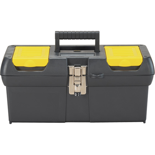 2000 Series Tool Box with Tray, 16" W x 7-1/10" D x 8-1/10" H, Black/Yellow Distribution Industrielle GC