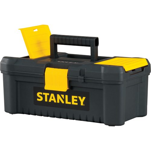 Coffre &agrave; outils avec plateau Essential, 12-1/2" la x 7-3/8" p x 5-1/8" h, Noir/Jaune Distribution Industrielle GC