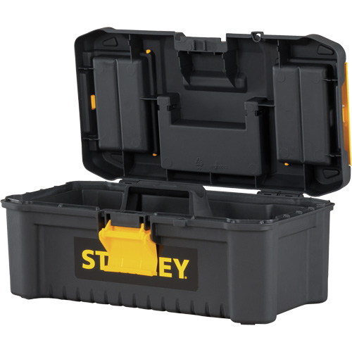 Coffre &agrave; outils avec plateau Essential, 12-1/2" la x 7-3/8" p x 5-1/8" h, Noir/Jaune Distribution Industrielle GC