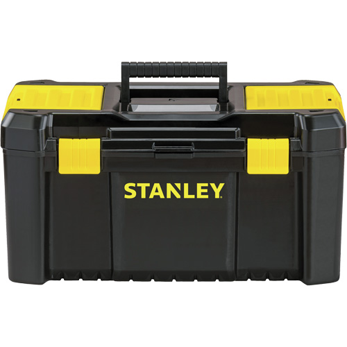 Coffre &agrave; outils avec plateau Essential, 19" la x 9-7/8" p x 9-3/4" h, Noir/Jaune Distribution Industrielle GC