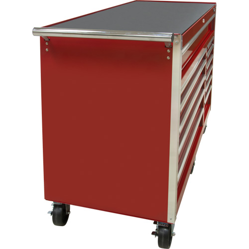 Chariot &agrave; outils industriel, 12 tiroirs, 56" la x 24-1/2" p x 38-1/8" h, Rouge Distribution Industrielle GC