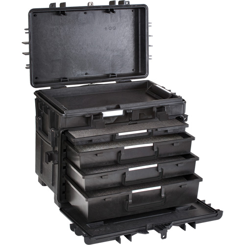 Mobile Tool Chest With Drawers, 4 Drawers, 22-4/5" W x 15" D x 18" H, Black Distribution Industrielle GC