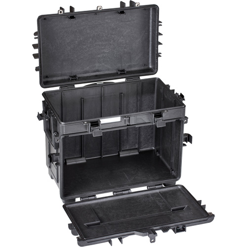 Coffre &agrave; outils militaire mobile avec tiroirs, 22-4/5" la x 15" p x 18" h, Noir Distribution Industrielle GC