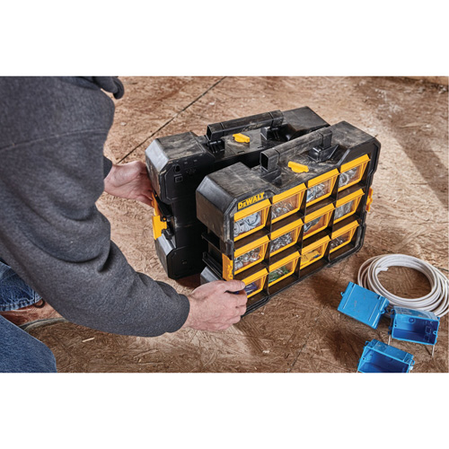 Organisateur Flip-Bin, 3-7/8" la x 17-3/4" p x 13-7/8" h, Noir/Jaune Distribution Industrielle GC