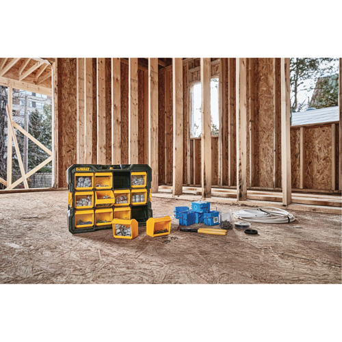 Organisateur Flip-Bin, 3-7/8" la x 17-3/4" p x 13-7/8" h, Noir/Jaune Distribution Industrielle GC