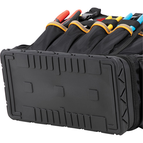 Sac &agrave; dos &agrave; outils &agrave; base moul&eacute;e, 18" lo x 13" la, Noir/Bleu, Balistique/Polyester Distribution Industrielle GC