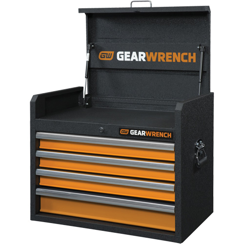 Coffre &agrave; outils de s&eacute;rie GSX, 26" la, 4 tiroirs, Noir/Orange Distribution Industrielle GC