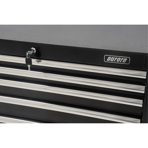 Industrial Tool Cart, 6 Drawers, 39" W x 20-4/5" D x 38-1/2" H, Black Distribution Industrielle GC