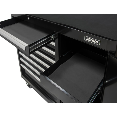 Industrial Tool Cart, 8 Drawers, 44-3/10" W x 21-1/10" D x 36-7/10" H, Black Distribution Industrielle GC
