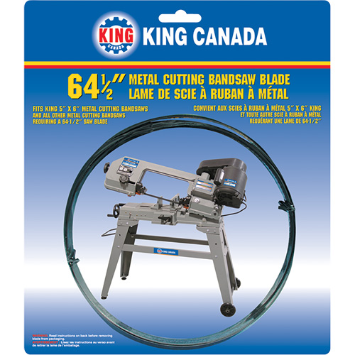 General Purpose Band Saw Blade, Bi-Metal, 64-1/2" L x 1/2" W x 0.025" Thick, 10 TPI Distribution Industrielle GC