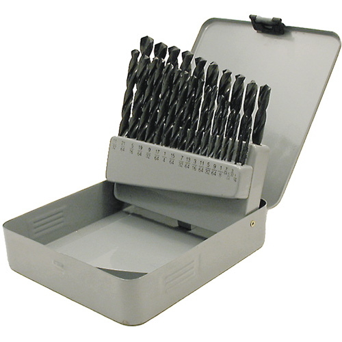 JET-KUT&reg; Black Oxide Drill Bit Set, 29 Pieces, High Speed Steel Distribution Industrielle GC