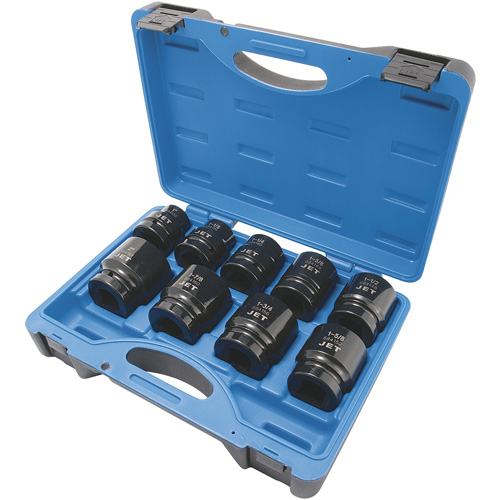 Jeu de douilles SAE &agrave; 6 pans PS901, 9 Mcx, Chocs, Prise de 1" Distribution Industrielle GC